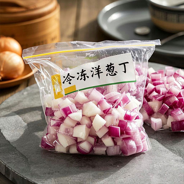 Замороженный нарезанный кубиками лук